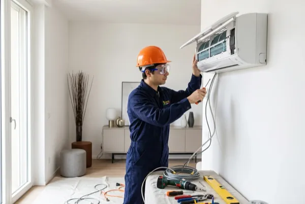 Installazione climatizzatore a parete da parte di 2B Service a Bologna